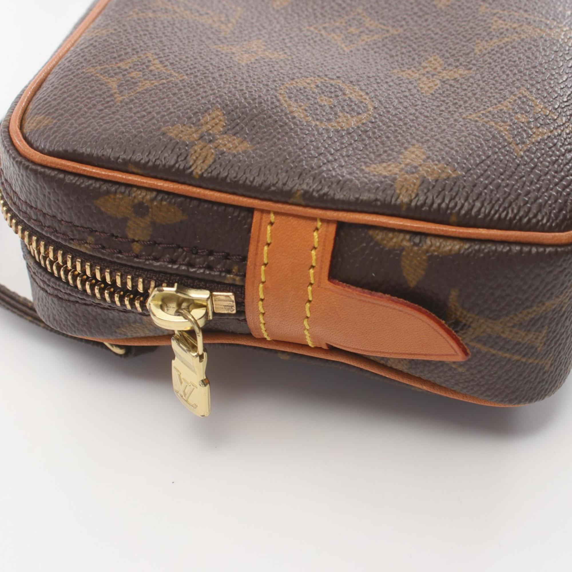 Louis Vuitton LOUIS VUITTON Marly Bandouliere Shoulder Bag Coated Canvas Leather Monogram Women's Brown M51828