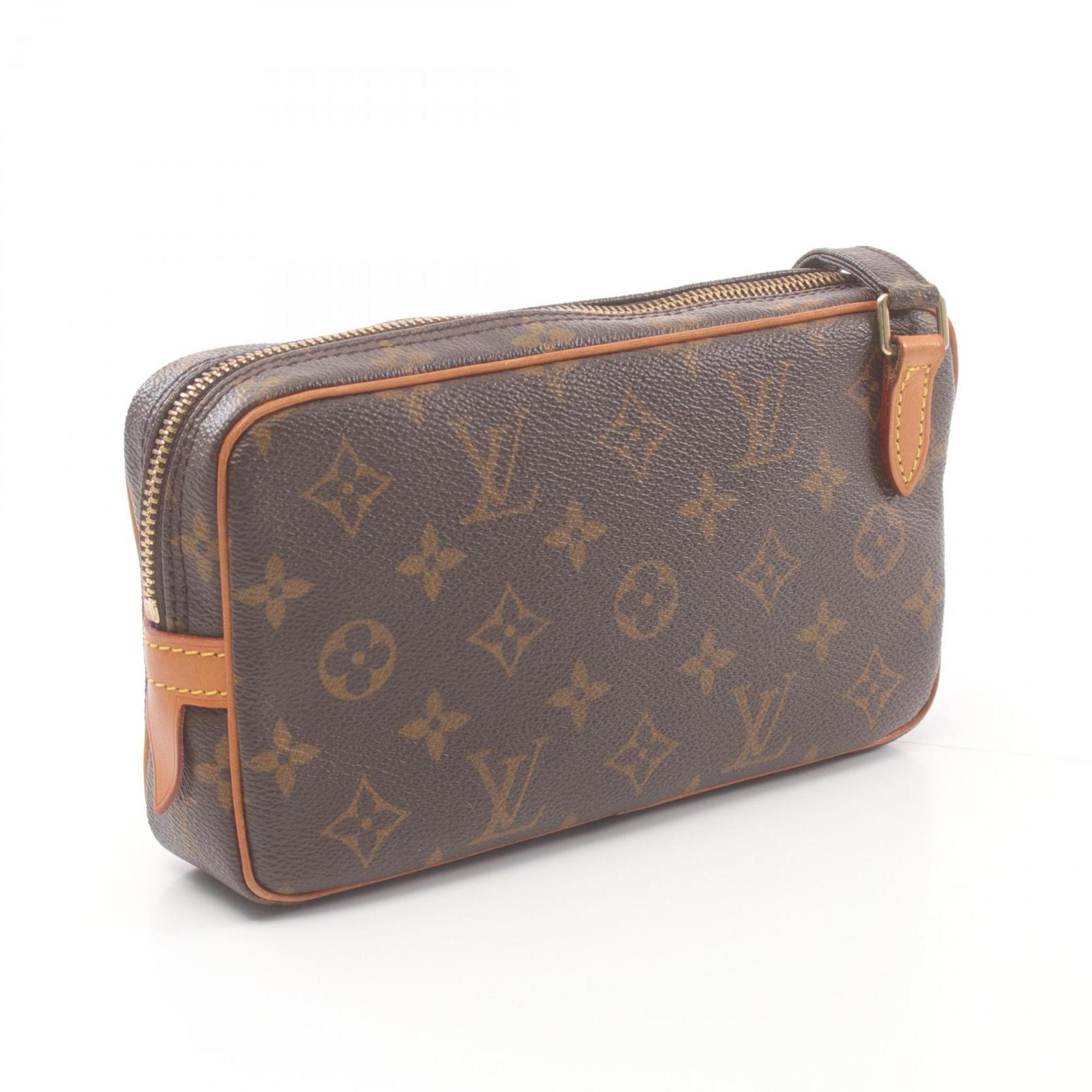 Louis Vuitton LOUIS VUITTON Marly Bandouliere Shoulder Bag Coated Canvas Leather Monogram Women's Brown M51828