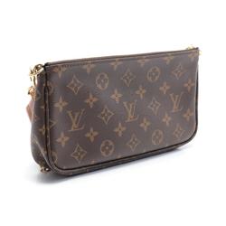 Louis Vuitton LOUIS VUITTON Multi Pochette Accessoires Shoulder Bag Coated Canvas Leather Monogram Women's Brown Pink M44840