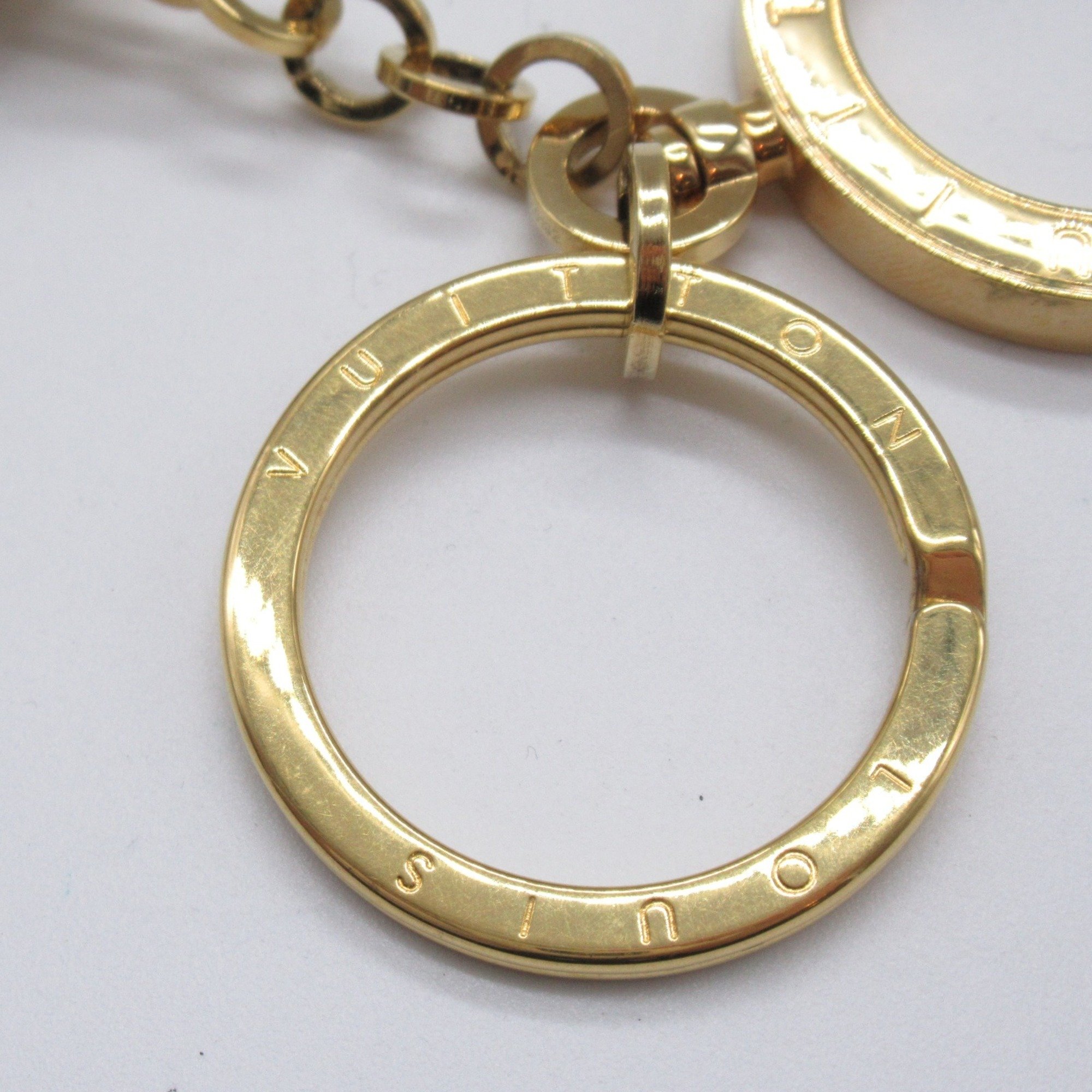 Louis Vuitton LOUIS VUITTON Portecle Swing Keychain GP (Gold Plated) Men's Women's Gold M65997