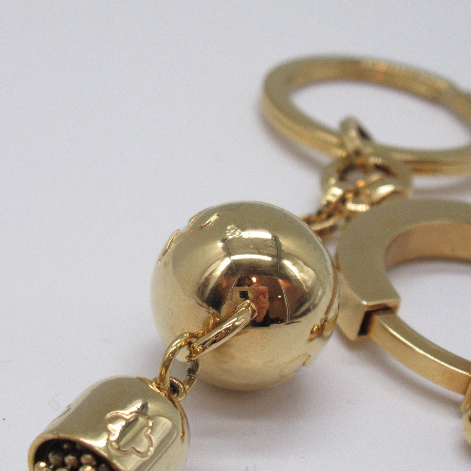 Louis Vuitton LOUIS VUITTON Portecle Swing Keychain GP (Gold Plated) Men's Women's Gold M65997