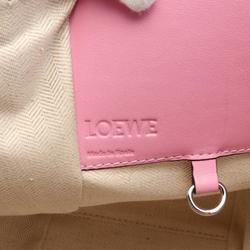 LOEWE Hammock Small Handbag Bag Fabric Leather Women's Pink Multicolor 309.62RS35