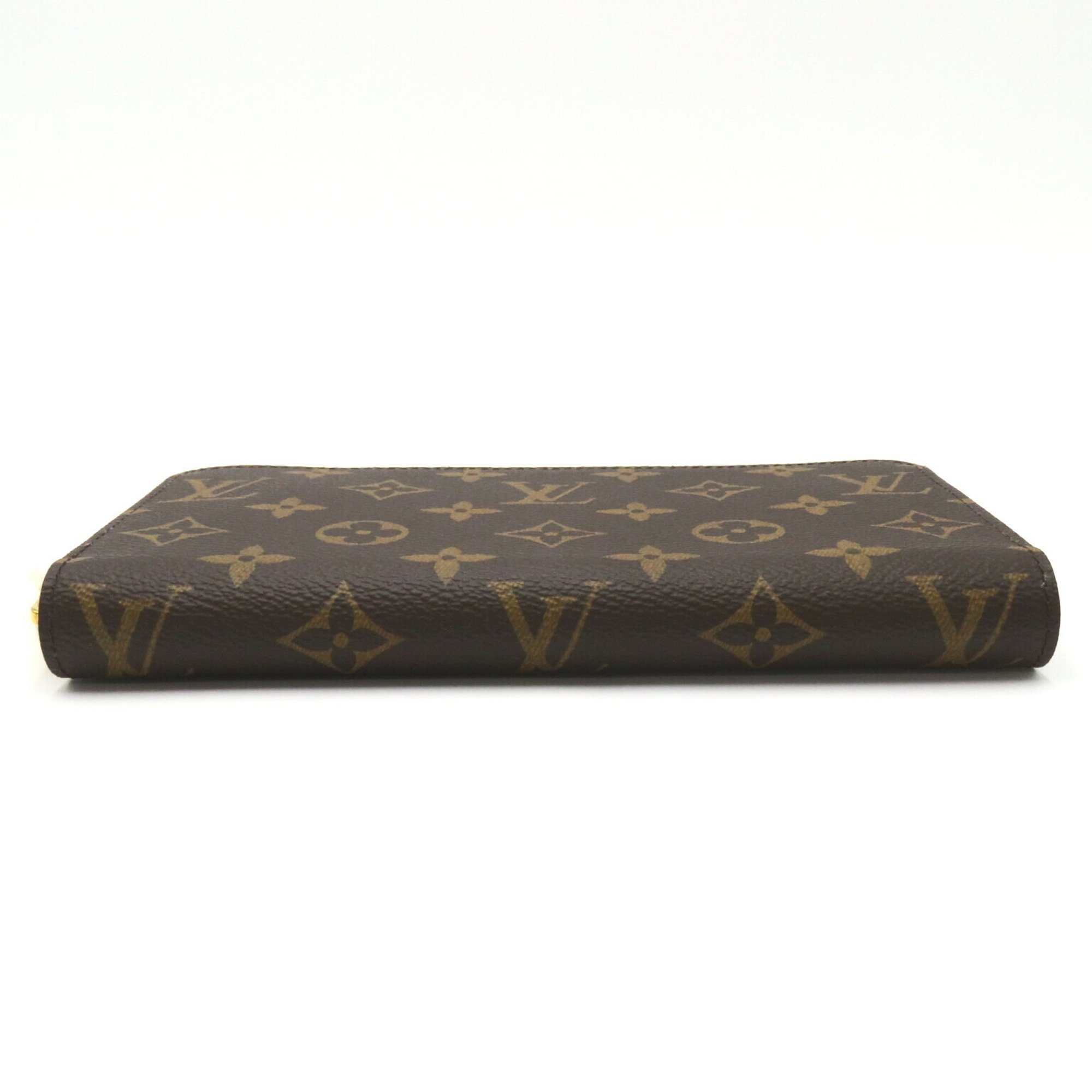 Louis Vuitton Zippy Wallet Round Long Coated Canvas Monogram Men's Women's Brown M42616