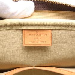 Louis Vuitton Deauville Bowling Vanity Handbag Bag Coated Canvas Leather Monogram Women's Brown M47270