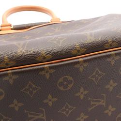 Louis Vuitton Deauville Bowling Vanity Handbag Bag Coated Canvas Leather Monogram Women's Brown M47270