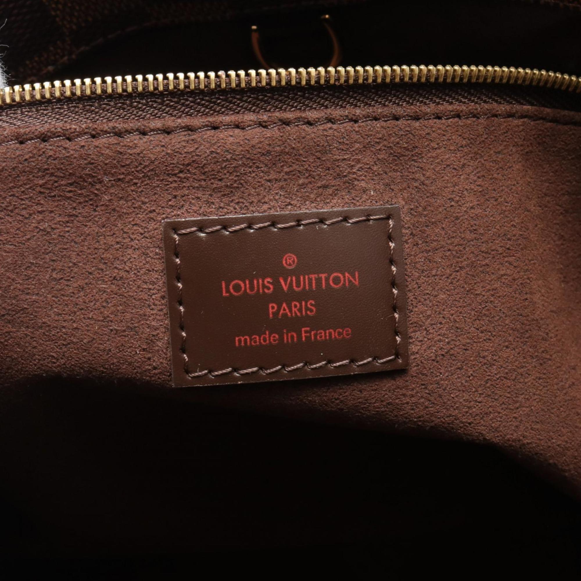 Louis Vuitton LOUIS VUITTON Marlibone PM Damier Ebene Shoulder Bag Coated Canvas Leather Women's Brown N41215