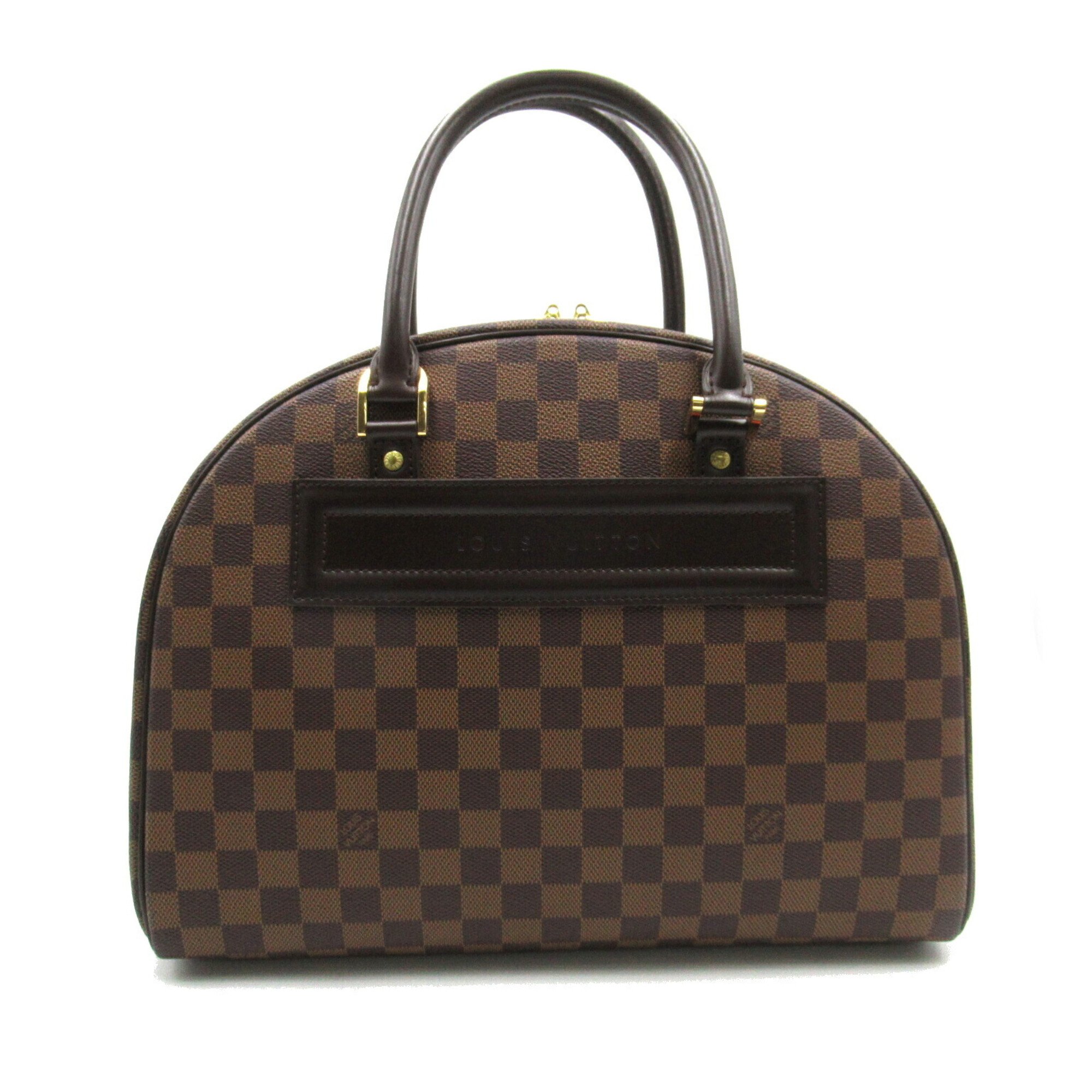 Louis Vuitton Nolita Handbag Bag Coated Canvas Damier Women's Brown N41455