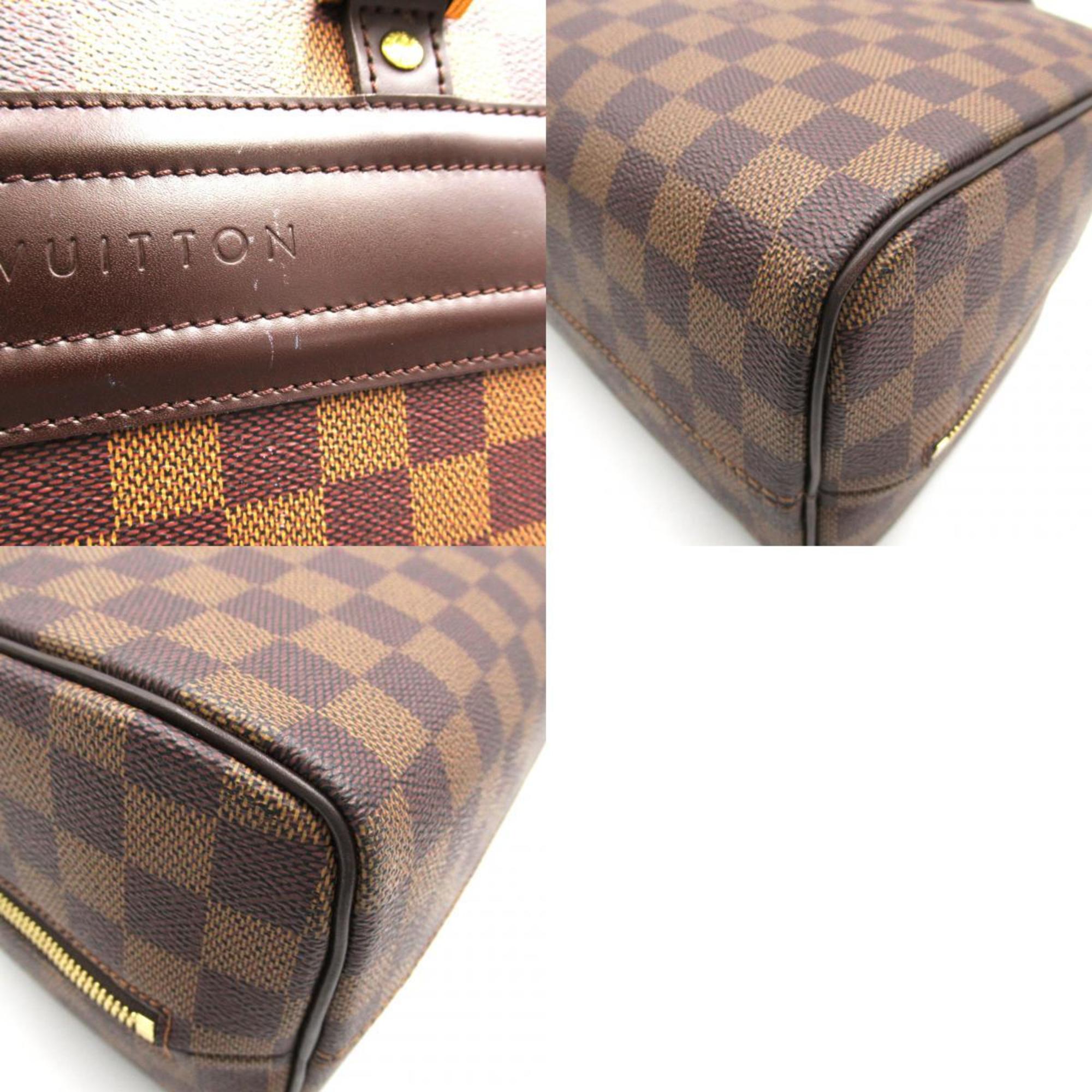 Louis Vuitton Nolita Handbag Bag Coated Canvas Damier Women's Brown N41455