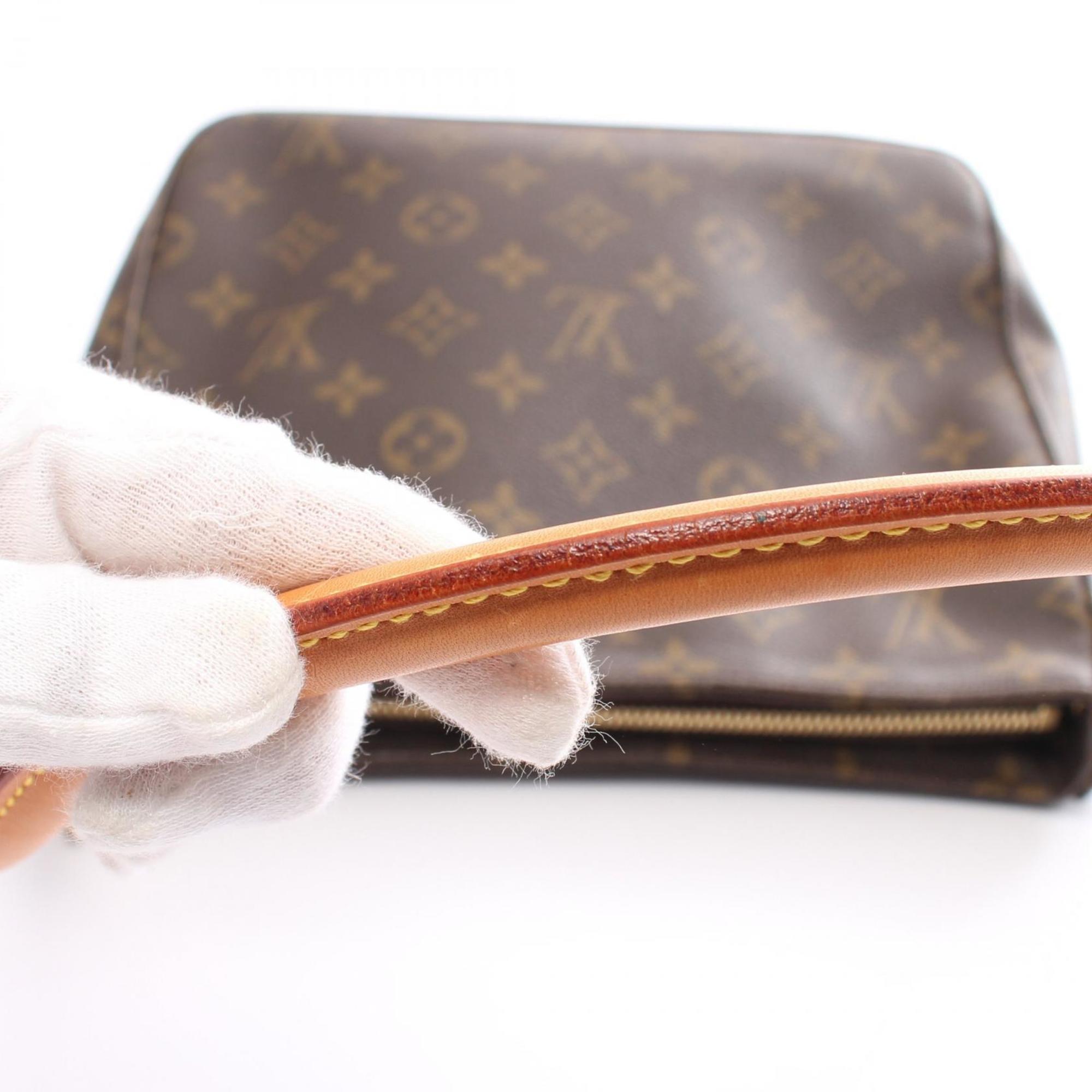 Louis Vuitton LOUIS VUITTON Looping MM Monogram Shoulder Bag Coated Canvas Leather Women's Brown M51146