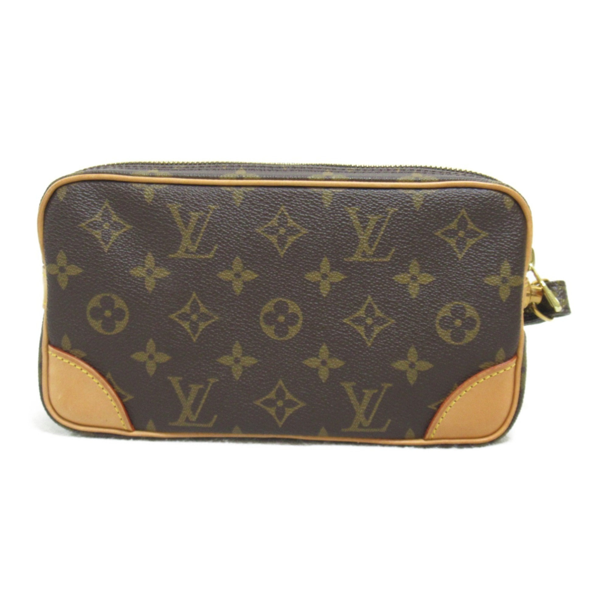 Louis Vuitton LOUIS VUITTON Marly Dragonne PM Second Bag Clutch Coated Canvas Monogram Women's Brown M51827