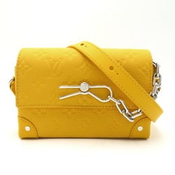 LOUIS VUITTON Steamer Wearable Wallet Shoulder Bag Leather Taurillon Women's Yellow Jaune Matte M82917