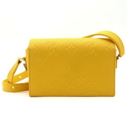 LOUIS VUITTON Steamer Wearable Wallet Shoulder Bag Leather Taurillon Women's Yellow Jaune Matte M82917