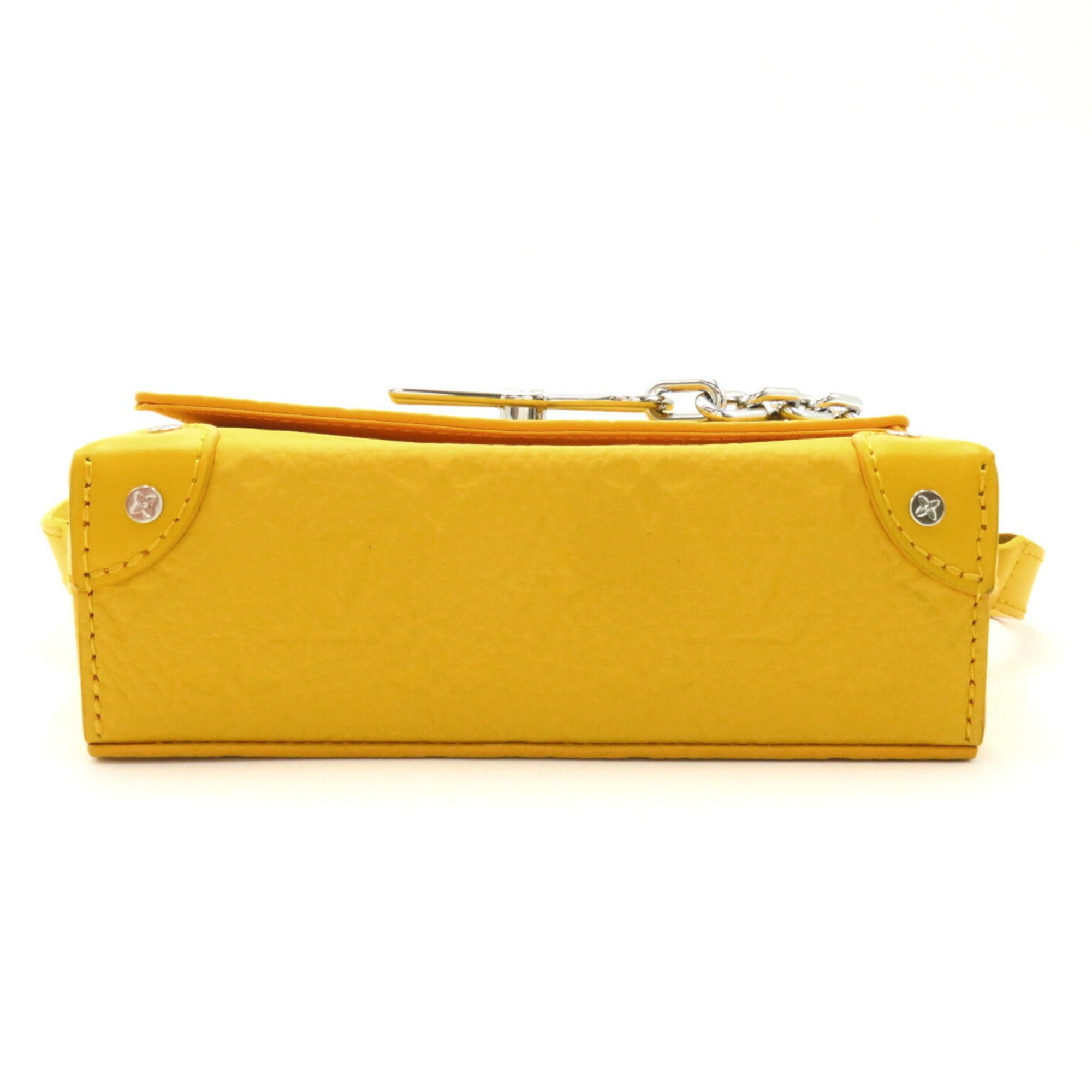 LOUIS VUITTON Steamer Wearable Wallet Shoulder Bag Leather Taurillon Women's Yellow Jaune Matte M82917