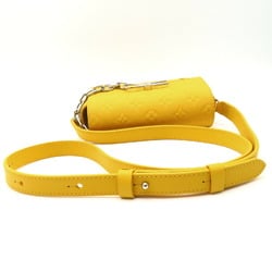 LOUIS VUITTON Steamer Wearable Wallet Shoulder Bag Leather Taurillon Women's Yellow Jaune Matte M82917