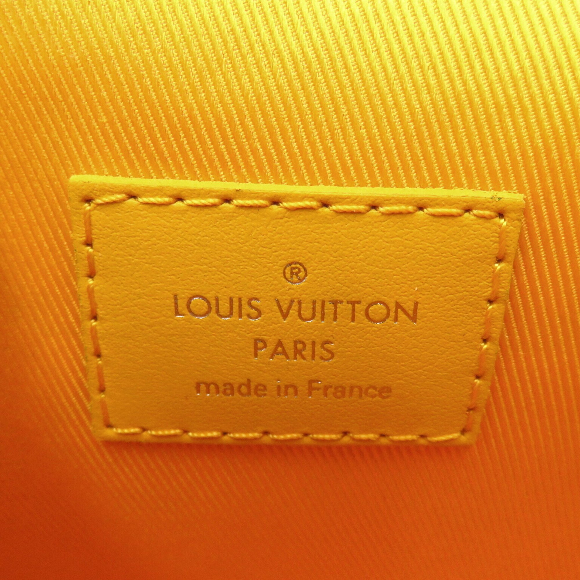 LOUIS VUITTON Steamer Wearable Wallet Shoulder Bag Leather Taurillon Women's Yellow Jaune Matte M82917