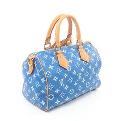 Louis Vuitton Speedy P9 Bandouliere 25 Boston Bag Leather Women's Blue M24424