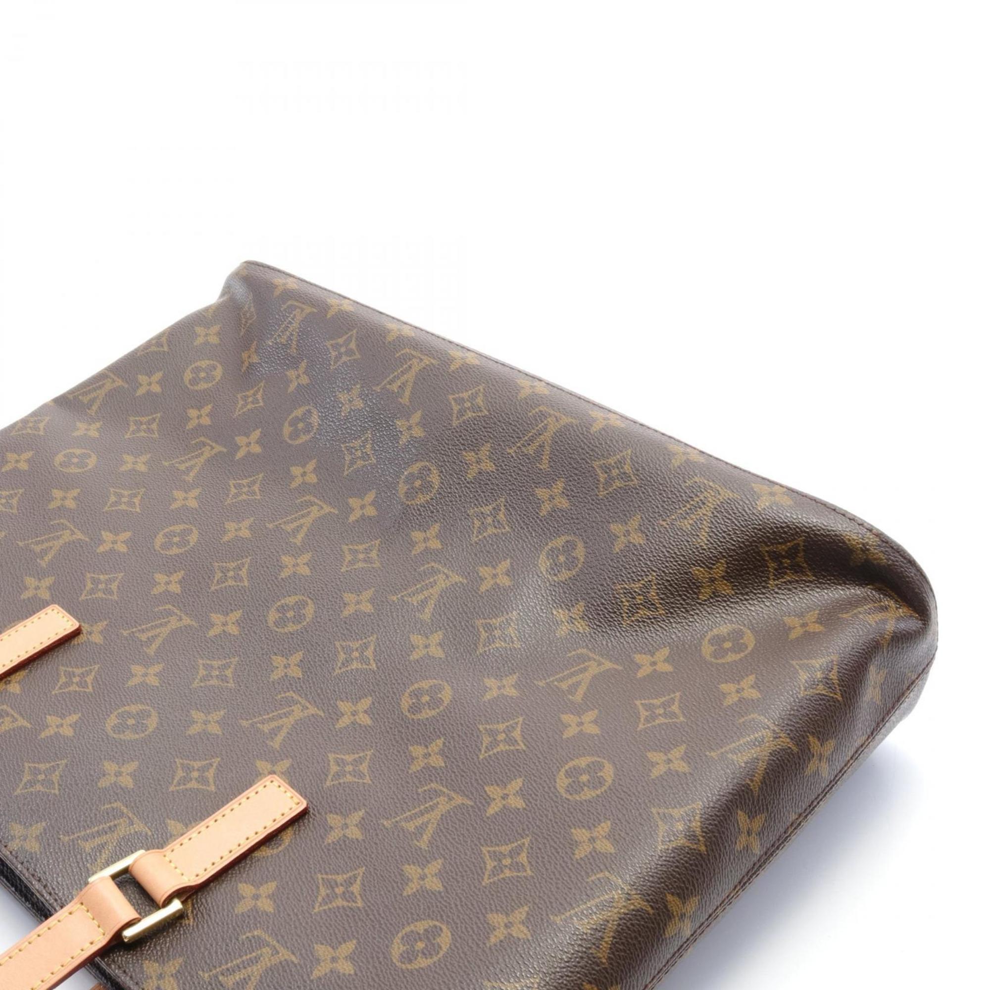 Louis Vuitton LOUIS VUITTON Leco Monogram Tote Bag Coated Canvas Leather Women's Brown M51155