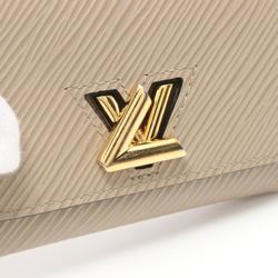 Louis Vuitton LOUIS VUITTON Portefeuille Twist Compact Bi-fold Wallet Leather Epi Women's Beige M67671