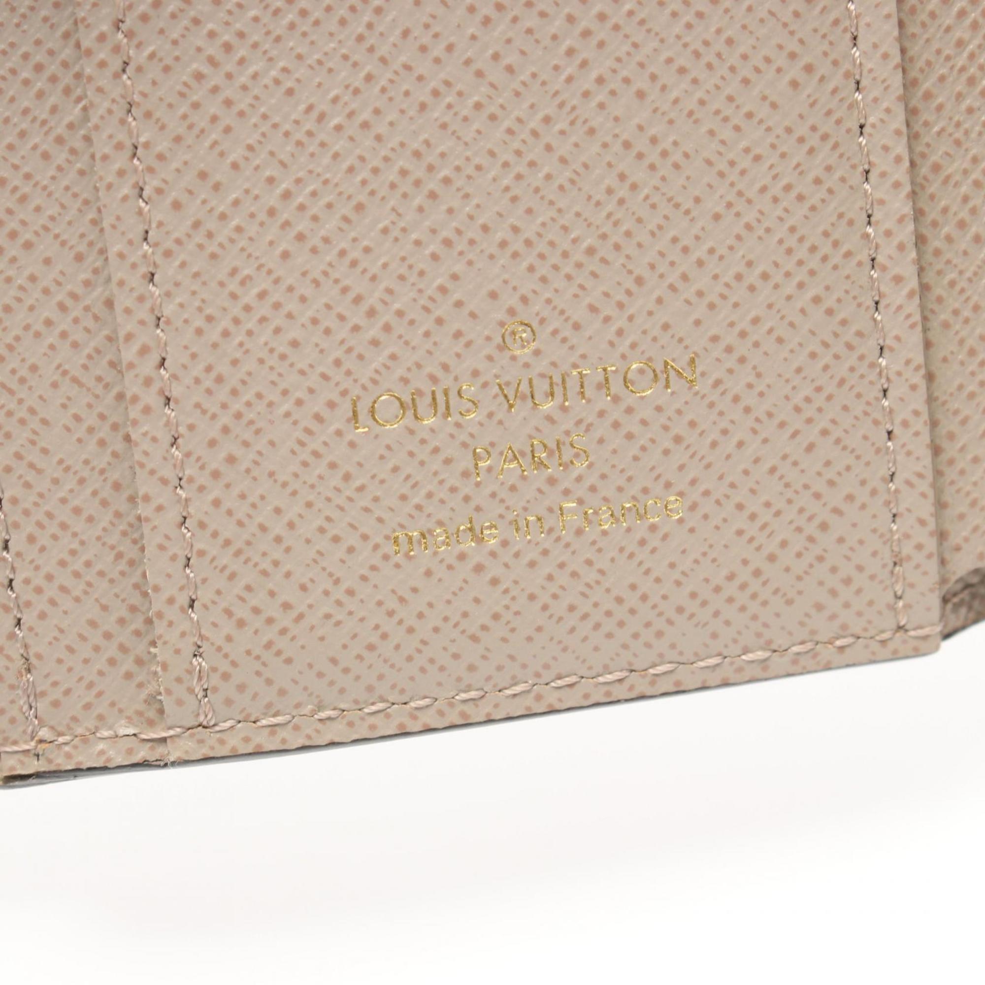 Louis Vuitton LOUIS VUITTON Portefeuille Twist Compact Bi-fold Wallet Leather Epi Women's Beige M67671