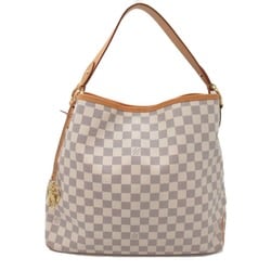 Louis Vuitton LOUIS VUITTON Delightful MM Shoulder Bag Coated Canvas Damier Azur Women's Ivory N41448