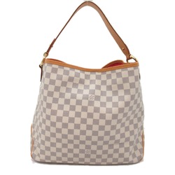 Louis Vuitton LOUIS VUITTON Delightful MM Shoulder Bag Coated Canvas Damier Azur Women's Ivory N41448