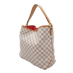 Louis Vuitton LOUIS VUITTON Delightful MM Shoulder Bag Coated Canvas Damier Azur Women's Ivory N41448