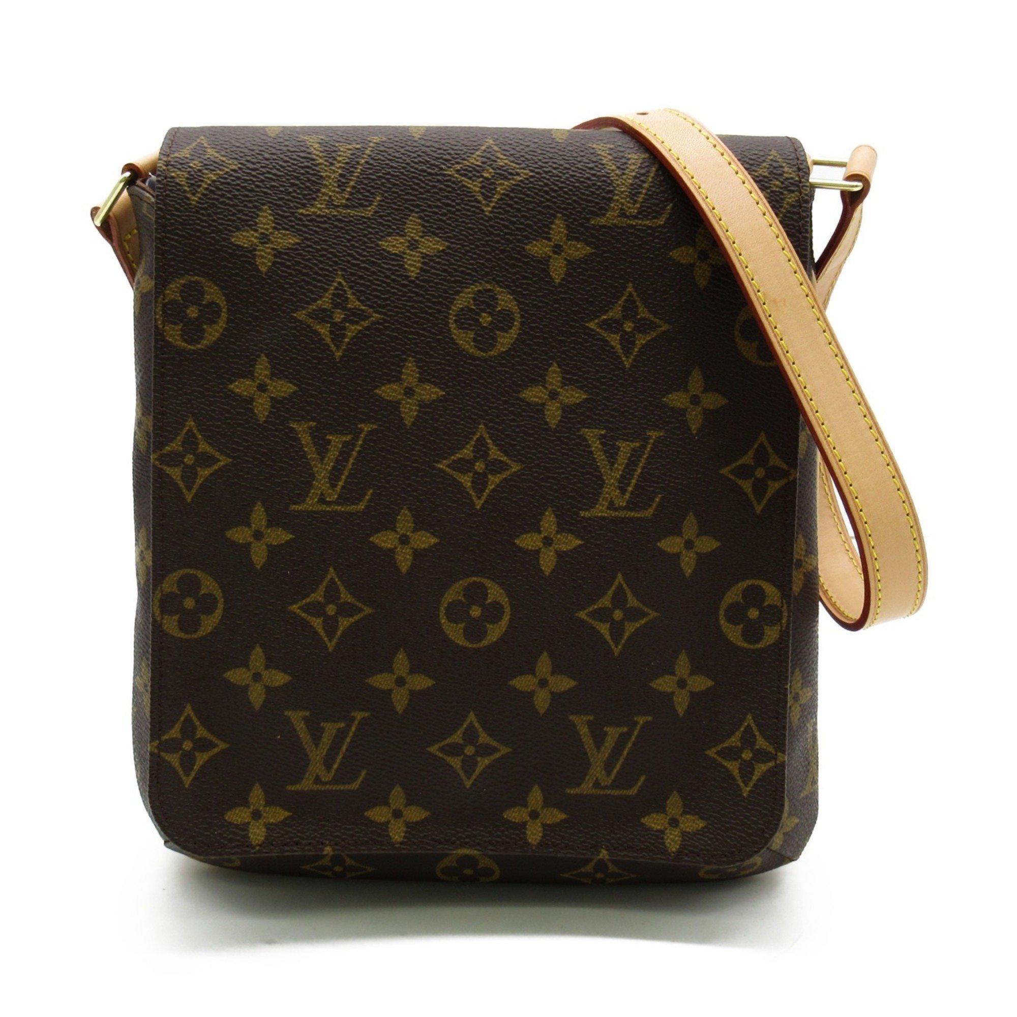 Louis Vuitton Musette Salsa Short Shoulder Bag, Coated Canvas, Monogram, Women's, Brown, M51258