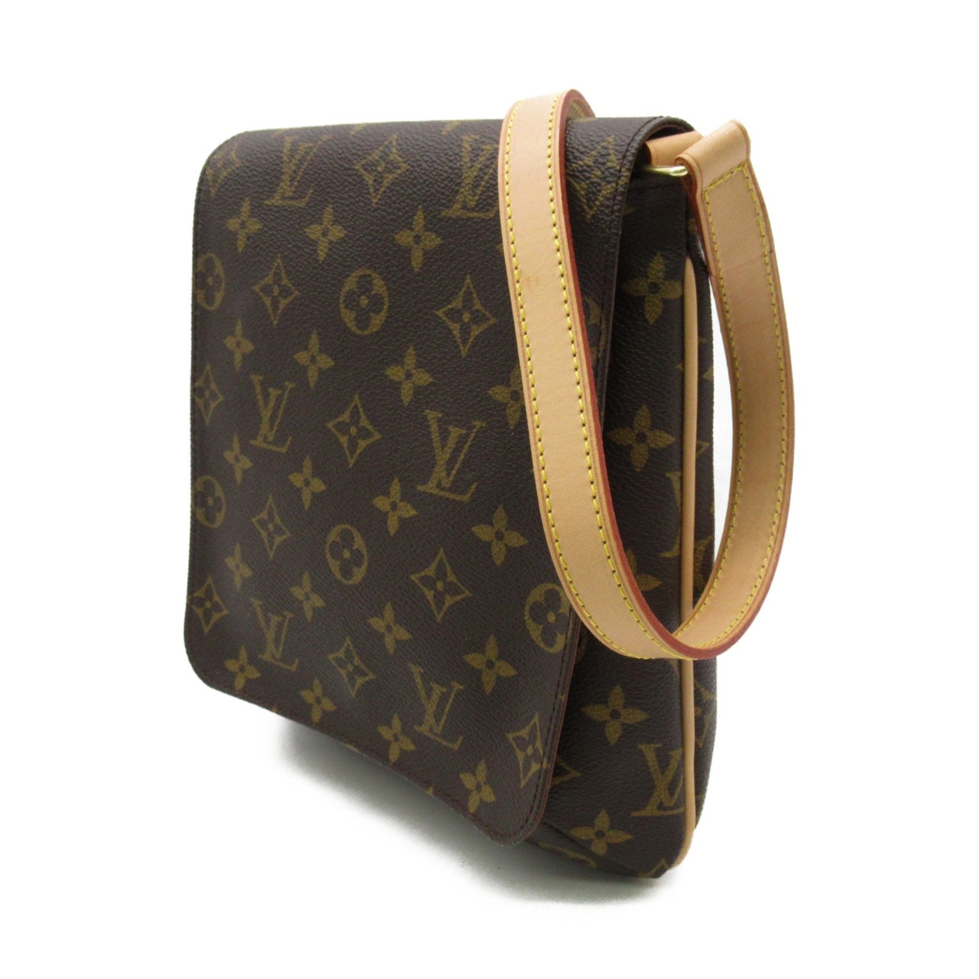 Louis Vuitton Musette Salsa Short Shoulder Bag, Coated Canvas, Monogram, Women's, Brown, M51258