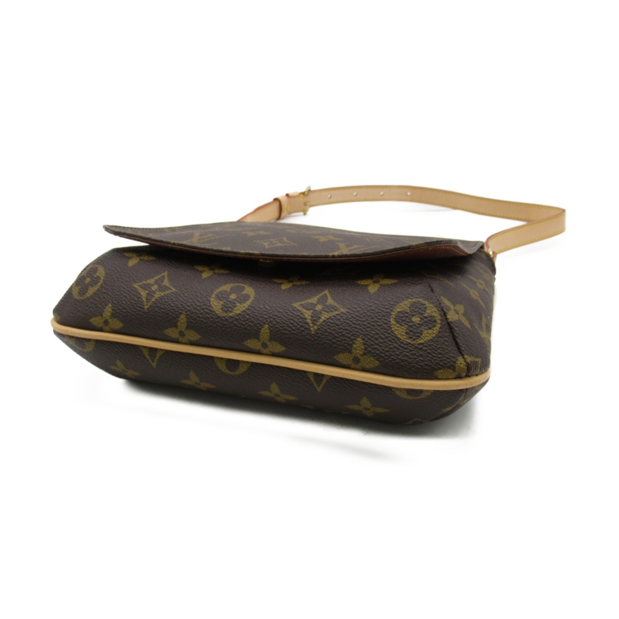 Louis Vuitton Musette Salsa Short Shoulder Bag, Coated Canvas, Monogram, Women's, Brown, M51258