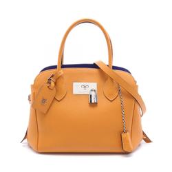 LOUIS VUITTON Mila PM Saffron Handbag Bag Leather Women's Orange M55026