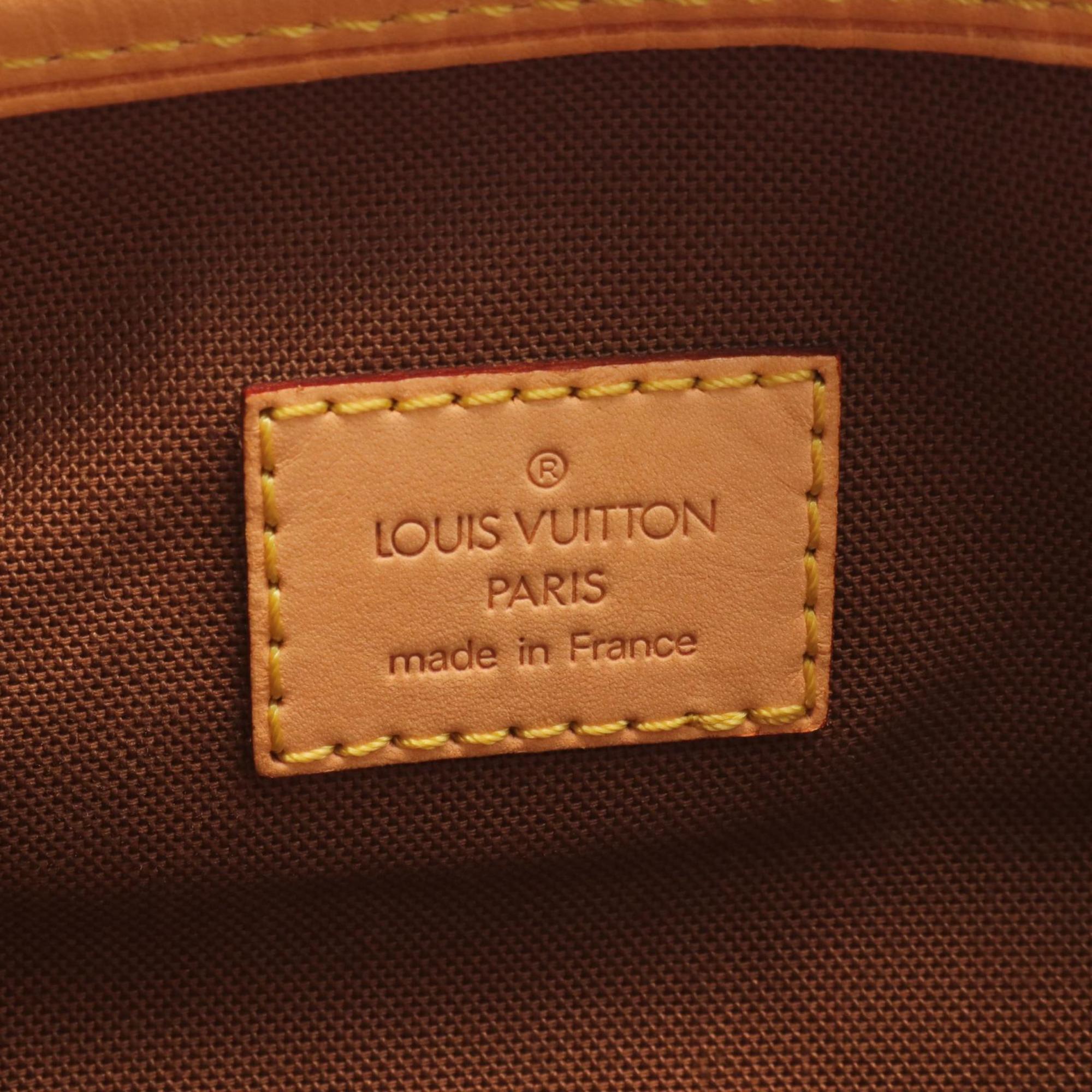 Louis Vuitton Batignolles Handbag Bag Coated Canvas Leather Monogram Women's Brown M51156