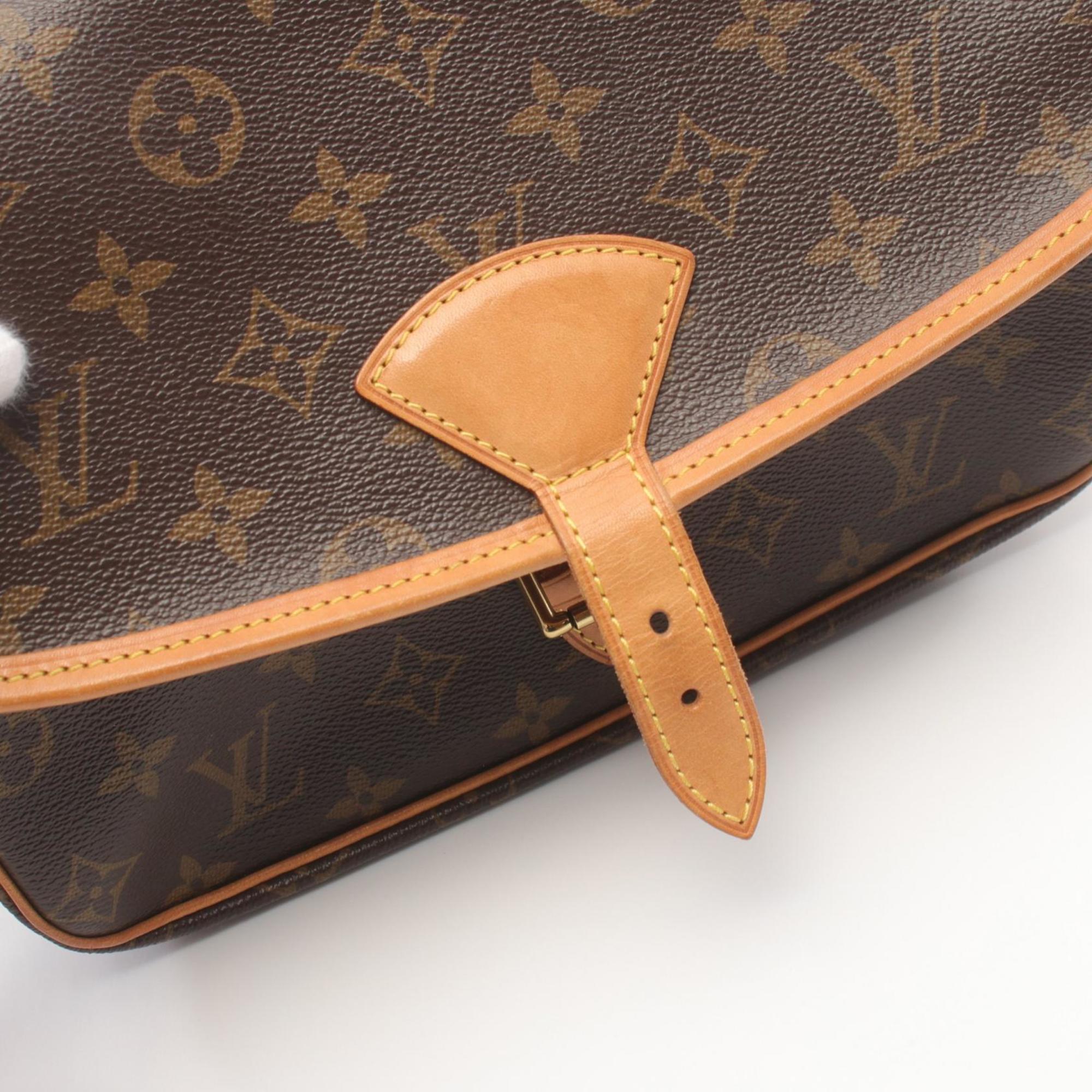 Louis Vuitton LOUIS VUITTON Sologne Monogram Shoulder Bag Coated Canvas Leather Women's Brown M42250