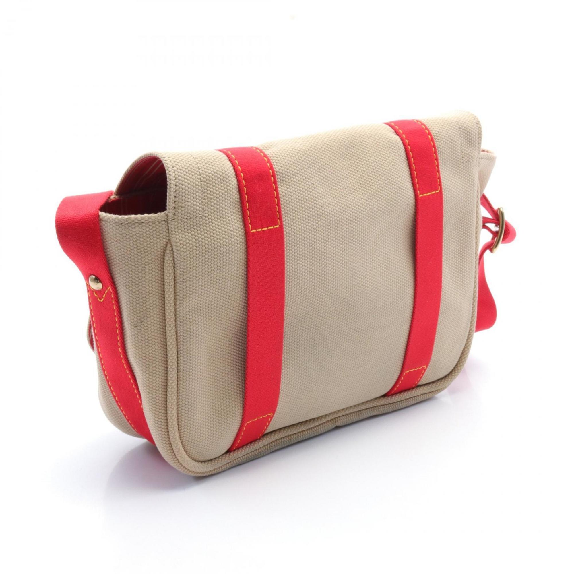 Louis Vuitton LOUIS VUITTON Busas PM Antigua Shoulder Bag Canvas Women's Beige Red M40041