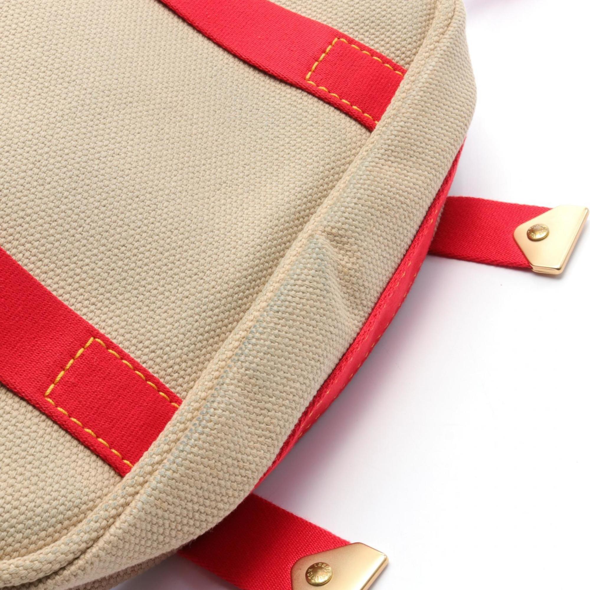 Louis Vuitton LOUIS VUITTON Busas PM Antigua Shoulder Bag Canvas Women's Beige Red M40041