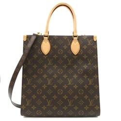 Louis Vuitton LOUIS VUITTON Sac Plat PM 2way Shoulder Bag Coated Canvas Monogram Women's Brown M46263