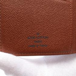 Louis Vuitton LOUIS VUITTON Porte-Valeur Carte Credit Bi-fold Long Wallet Coated Canvas Leather Monogram Men's Women's Brown M61823