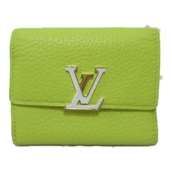 Louis Vuitton LOUIS VUITTON Portefeuille Capucines XS Tri-fold Wallet Leather Taurillon Women's Yellow Cedra M81230