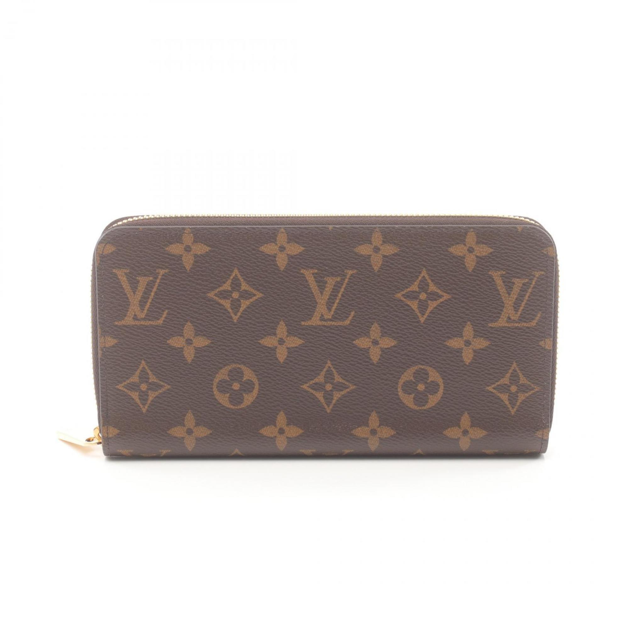 Louis Vuitton LOUIS VUITTON Zippy Wallet Round Long Coated Canvas Monogram Men's Women's Brown M42616