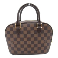 Louis Vuitton LOUIS VUITTON Saria Handbag Bag Coated Canvas Damier Women's Brown N51286