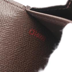 Louis Vuitton LOUIS VUITTON Portefeuille Sarah Damier Ebene Bi-fold Long Wallet Coated Canvas Leather Women's Brown N61734