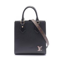 Louis Vuitton LOUIS VUITTON Sac Plat BB Handbag Bag Leather Epi Women's Black M20958