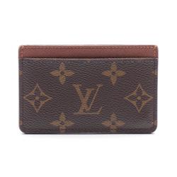 Louis Vuitton LOUIS VUITTON Porte Carte Sample Business Card Holder/Card Case Coated Canvas Leather Monogram Men's Women's Brown M61733