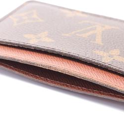 Louis Vuitton LOUIS VUITTON Porte Carte Sample Business Card Holder/Card Case Coated Canvas Leather Monogram Men's Women's Brown M61733