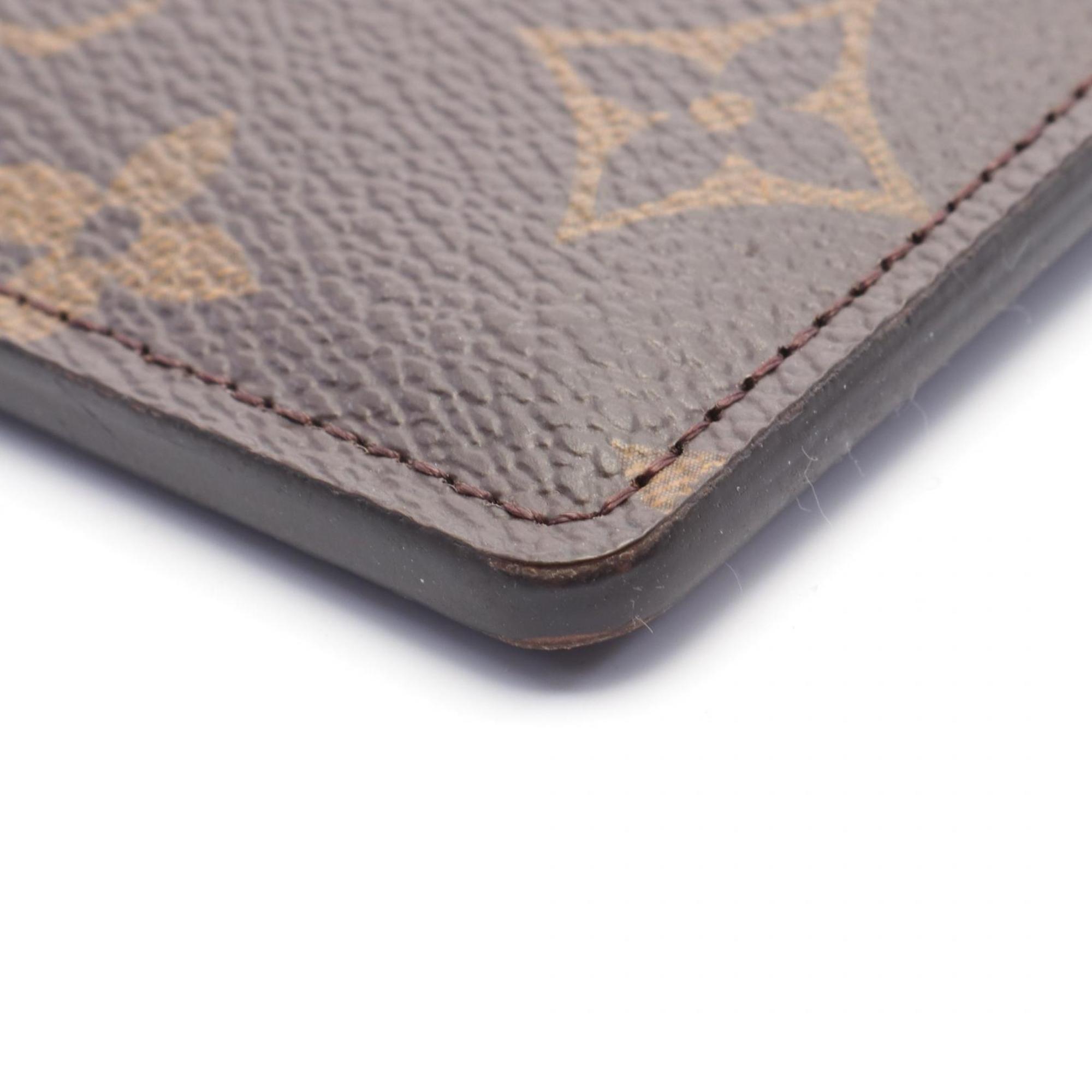 Louis Vuitton LOUIS VUITTON Porte Carte Sample Business Card Holder/Card Case Coated Canvas Leather Monogram Men's Women's Brown M61733