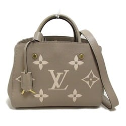 Louis Vuitton LOUIS VUITTON Montaigne BB Bag Leather Monogram Empreinte Women's Gray M45489