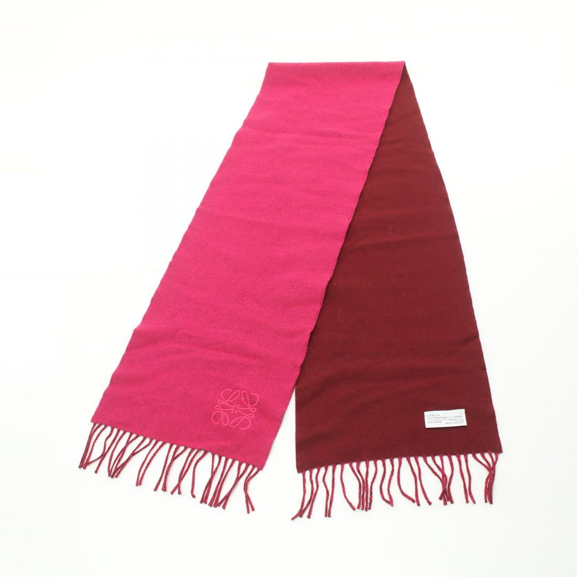 LOEWE Anagram Scarf Clothing Wool Cashmere Women's Pink