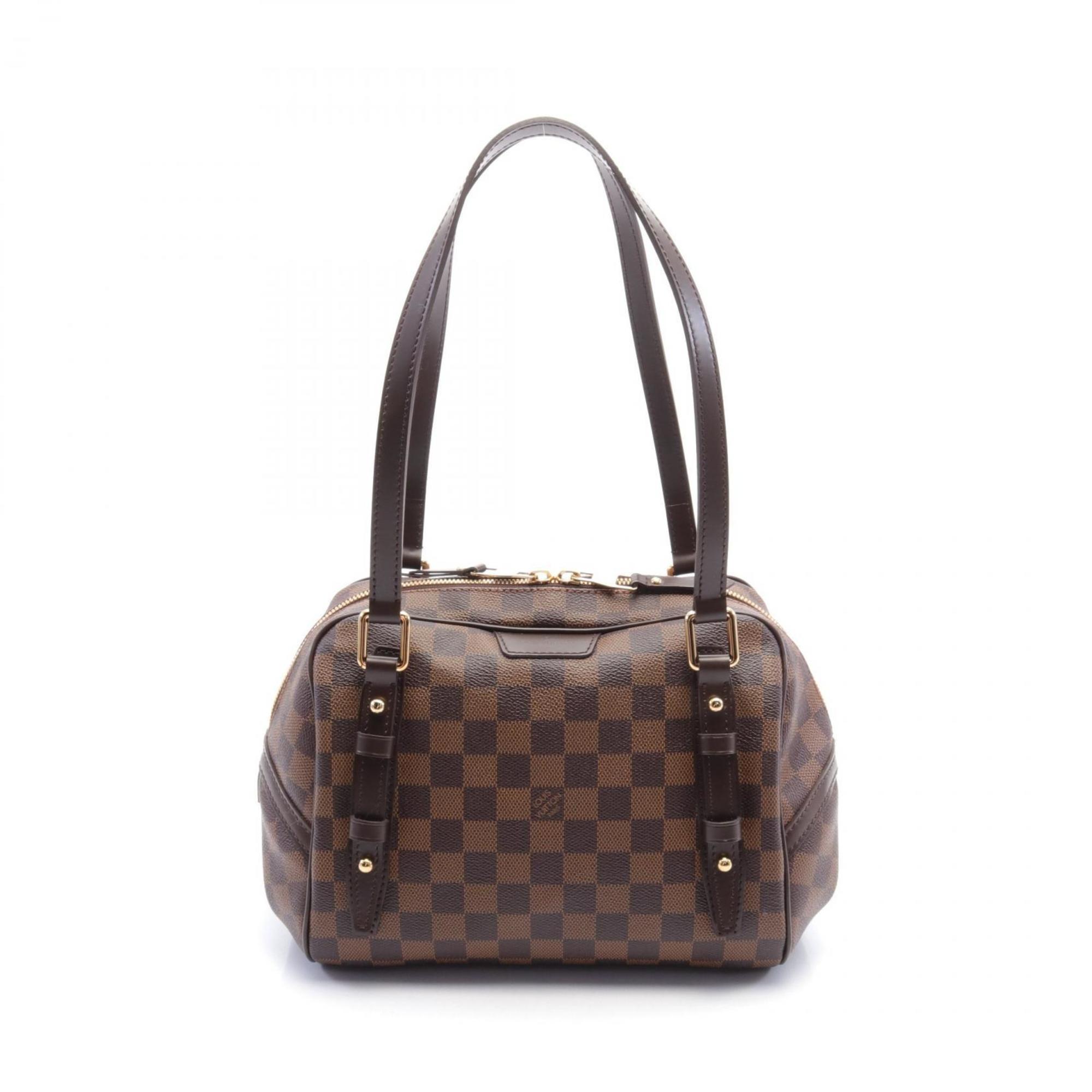 Louis Vuitton LOUIS VUITTON Rivington PM Shoulder Bag Coated Canvas Leather Damier Women's Brown N41157