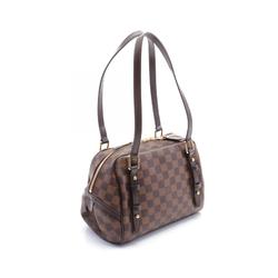 Louis Vuitton LOUIS VUITTON Rivington PM Shoulder Bag Coated Canvas Leather Damier Women's Brown N41157