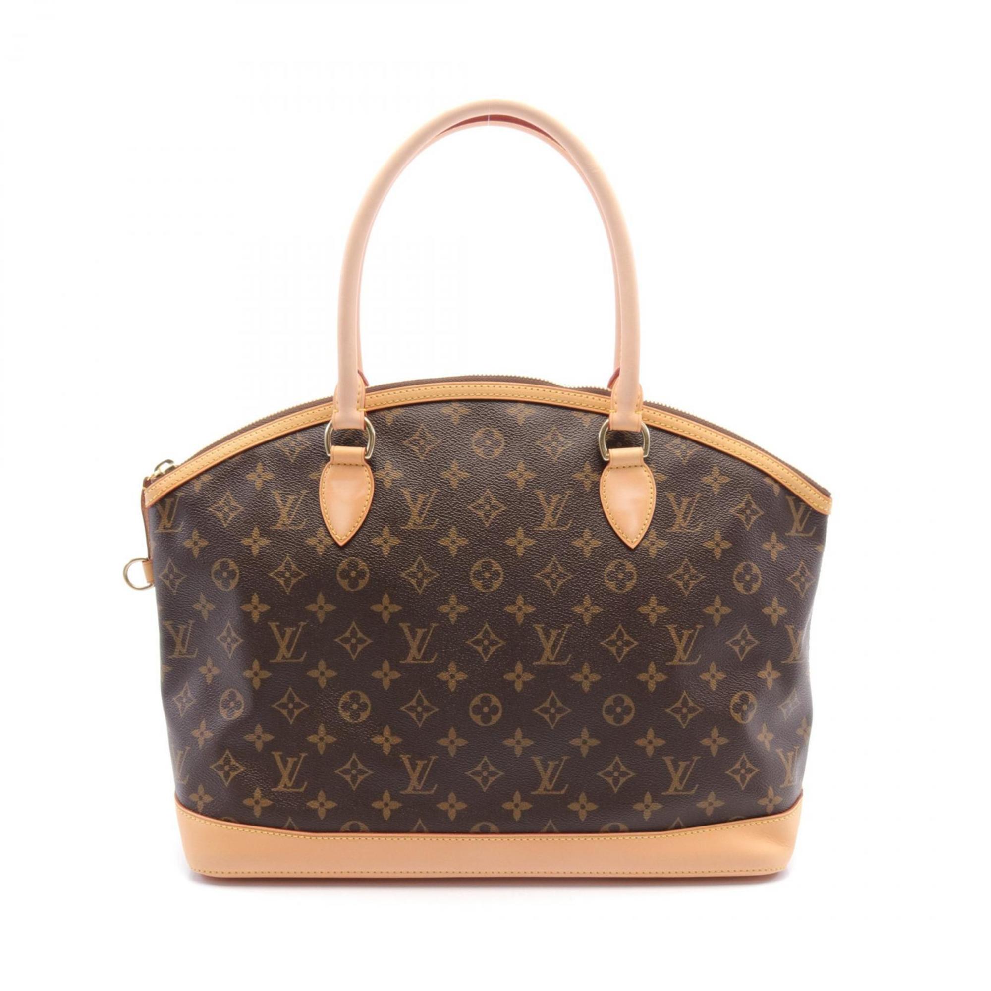 Louis Vuitton LOUIS VUITTON Lockit Horizontal Monogram Tote Bag Coated Canvas Leather Women's Brown M40104