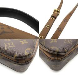 Louis Vuitton Pochette Metis MM 2-way shoulder bag, coated canvas, Monogram Reverse, for men and women, brown, M44876